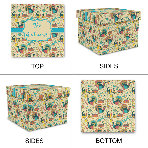 Old Fashioned Thanksgiving Gift Boxes with Lid - Canvas Wrapped - X-Large - Approval