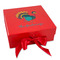 Old Fashioned Thanksgiving Gift Boxes with Magnetic Lid - Red - Front