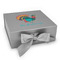 Old Fashioned Thanksgiving Gift Boxes with Magnetic Lid - Silver - Front