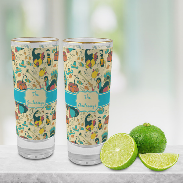 Old Fashioned Thanksgiving Glass Shot Glass - 2 oz - LIFESTYLE