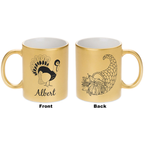 Old Fashioned Thanksgiving Gold Mug - Apvl