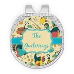 Old Fashioned Thanksgiving Golf Ball Marker - Hat Clip - Silver