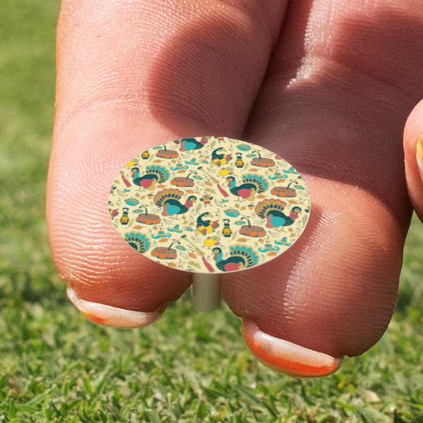 Old Fashioned Thanksgiving Golf Tees & Ball Markers Set - Marker