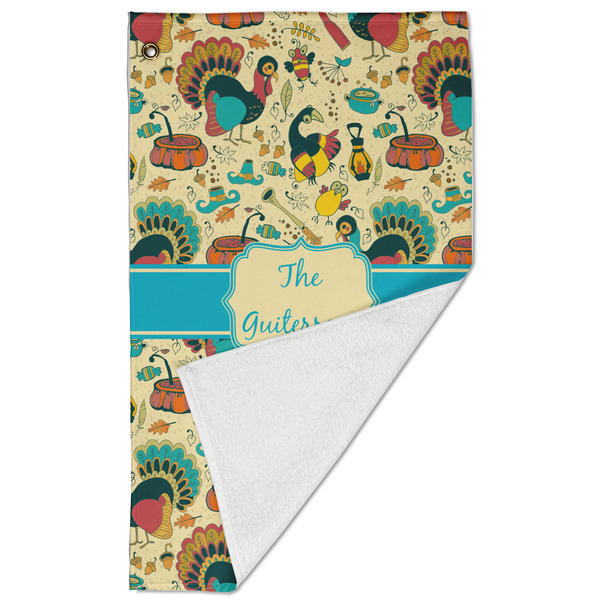Old Fashioned Thanksgiving Golf Towel - Folded (Large)