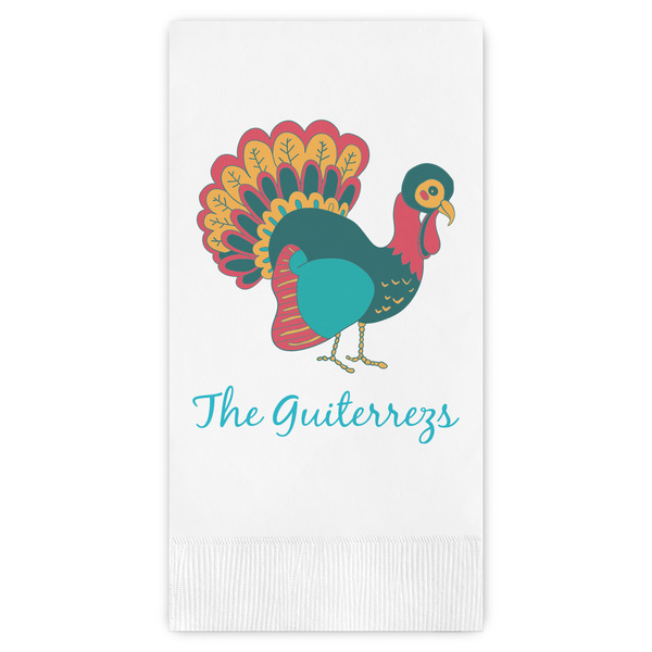Custom Old Fashioned Thanksgiving Guest Towels - Full Color (Personalized)