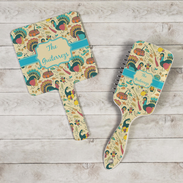 Old Fashioned Thanksgiving Hand Mirrors - In Context