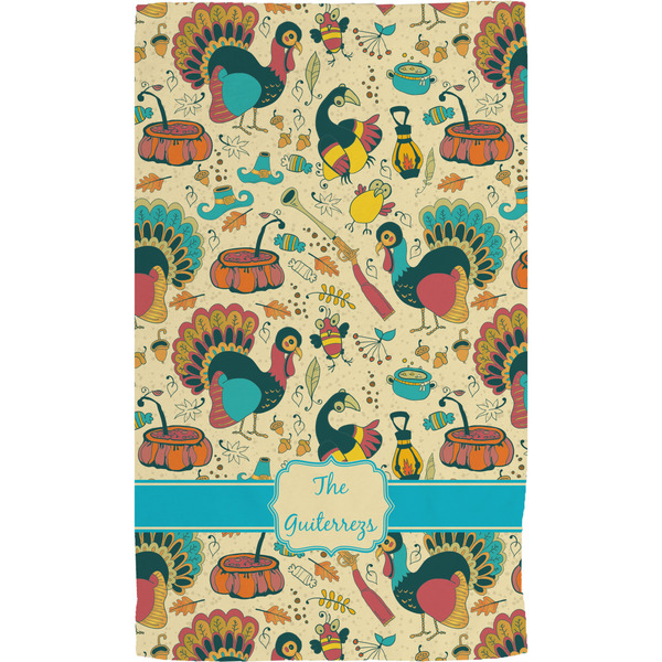 Old Fashioned Thanksgiving Hand Towel (Personalized) Full