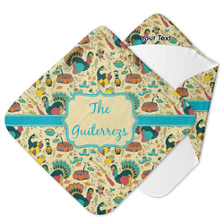 Old Fashioned Thanksgiving Hooded Baby Towel (Personalized)