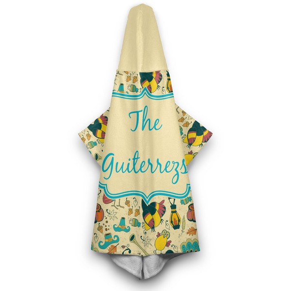 Old Fashioned Thanksgiving Hooded Towel - Hanging