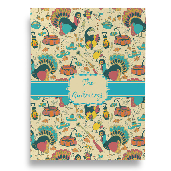 Old Fashioned Thanksgiving House Flags - Single Sided - FRONT