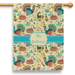 Old Fashioned Thanksgiving 28" House Flag - Single Sided (Personalized)