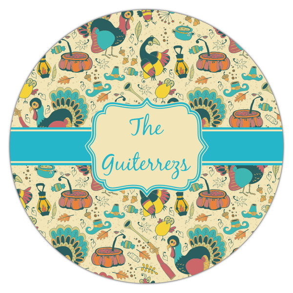 Old Fashioned Thanksgiving Icing Circle - Large - Single