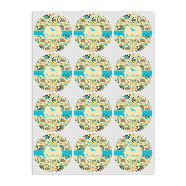 Old Fashioned Thanksgiving Icing Circle - Small - Set of 12
