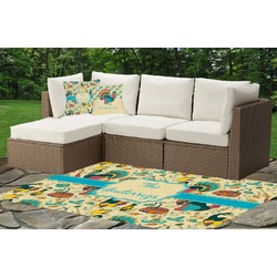 Old Fashioned Thanksgiving Indoor / Outdoor Rug - Custom Size w/ Name or Text