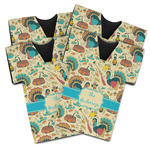 Old Fashioned Thanksgiving Jersey Bottle Cooler - Set of 4 (Personalized)