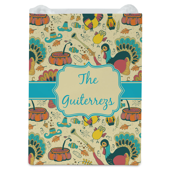 Old Fashioned Thanksgiving Jewelry Gift Bag - Matte - Front