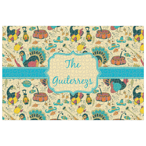 Custom Old Fashioned Thanksgiving Jigsaw Puzzle - 1000-piece (Personalized)