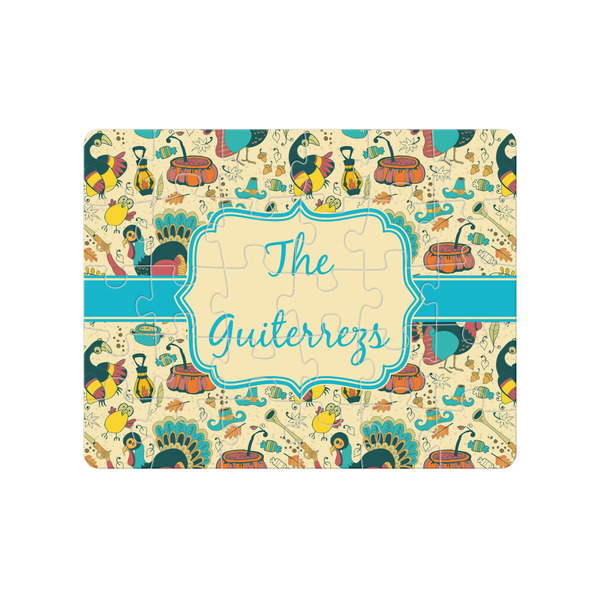 Custom Old Fashioned Thanksgiving Jigsaw Puzzles (Personalized)
