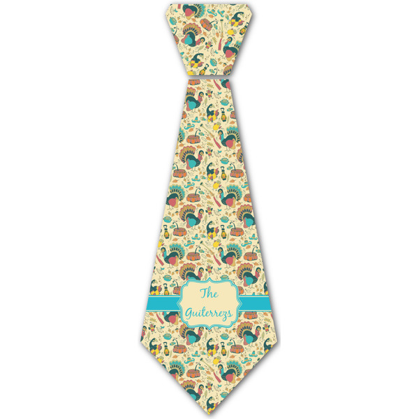 Custom Old Fashioned Thanksgiving Iron On Tie - 4 Sizes w/ Name or Text