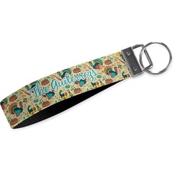 Old Fashioned Thanksgiving Wristlet Webbing Keychain Fob (Personalized)