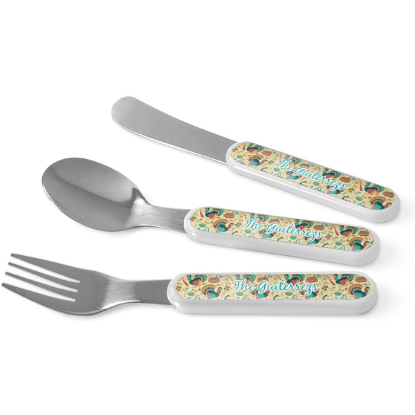 Custom Old Fashioned Thanksgiving Kid's Flatware (Personalized)