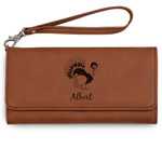 Old Fashioned Thanksgiving Ladies Leatherette Wallet - Laser Engraved - Rawhide (Personalized)