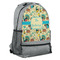 Old Fashioned Thanksgiving Large Backpack - Gray - Angled View