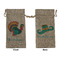Old Fashioned Thanksgiving Large Burlap Gift Bags - Front & Back
