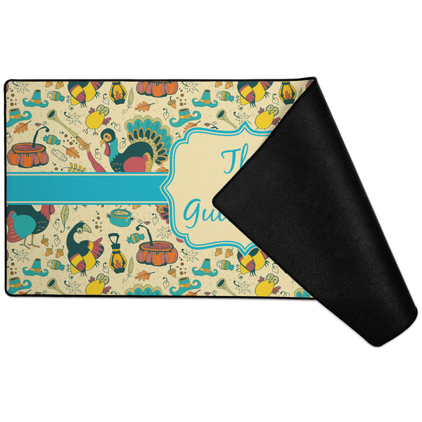 Old Fashioned Thanksgiving Large Gaming Mats - FRONT W/ FOLD