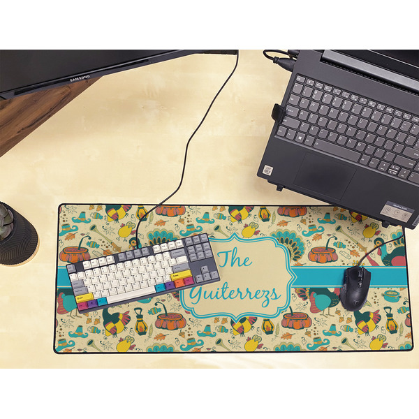 Old Fashioned Thanksgiving Large Gaming Mats - LIFESTYLE