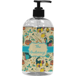 Old Fashioned Thanksgiving Plastic Soap / Lotion Dispenser (16 oz - Large - Black) (Personalized)