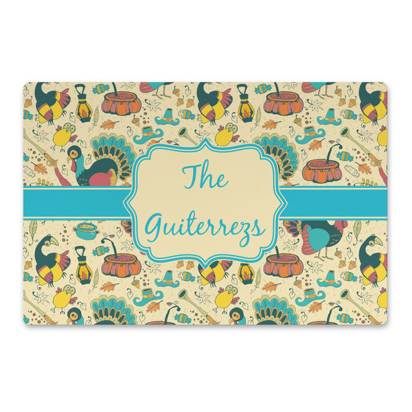 Custom Old Fashioned Thanksgiving Large Rectangle Car Magnet (Personalized)
