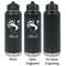 Old Fashioned Thanksgiving Laser Engraved Water Bottles - 2 Styles - Front & Back View