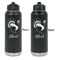 Old Fashioned Thanksgiving Laser Engraved Water Bottles - Front & Back Engraving - Front & Back View
