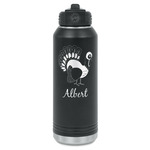 Old Fashioned Thanksgiving Water Bottles - Laser Engraved - Front & Back (Personalized)