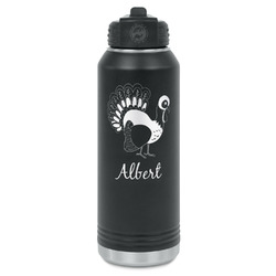Old Fashioned Thanksgiving Water Bottles - Laser Engraved - Front & Back (Personalized)
