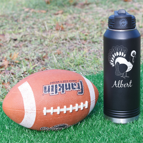 Old Fashioned Thanksgiving Laser Engraved Water Bottles - In Context