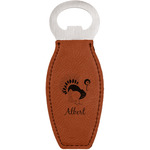 Old Fashioned Thanksgiving Leatherette Bottle Opener - Double Sided (Personalized)