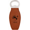 Old Fashioned Thanksgiving Leather Bar Bottle Opener - FRONT