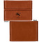 Old Fashioned Thanksgiving Leather Business Card Holder Front Back Single Sided - Apvl