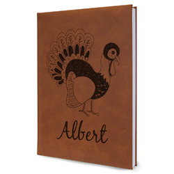 Old Fashioned Thanksgiving Leather Sketchbook (Personalized)
