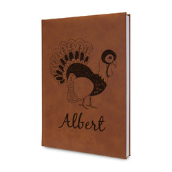 Old Fashioned Thanksgiving Leather Sketchbook - Small - Double Sided (Personalized)
