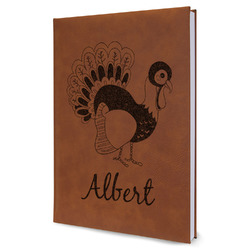 Old Fashioned Thanksgiving Leatherette Journal - Large - Single Sided (Personalized)