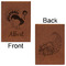Old Fashioned Thanksgiving Leatherette Journals - Large - Double Sided - Front & Back View