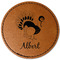 Old Fashioned Thanksgiving Faux Leather Iron On Patch - Round (Personalized)