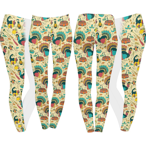 Old Fashioned Thanksgiving Leggings Turn Around - Apvl