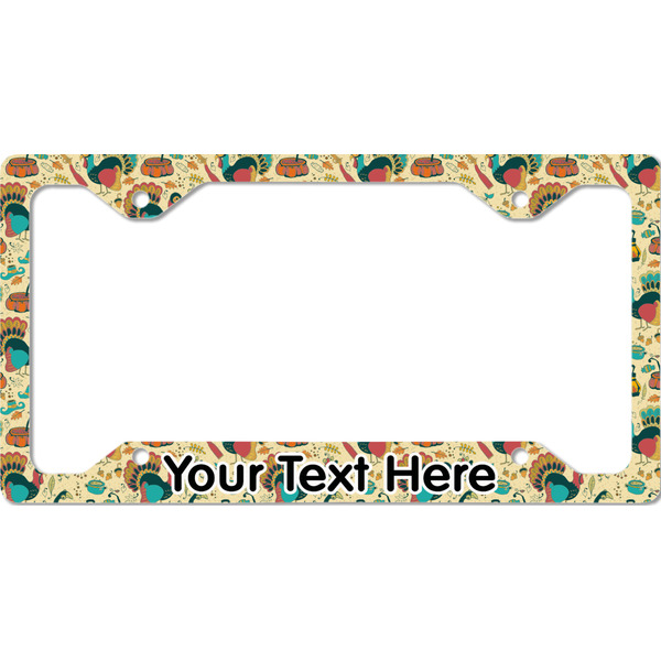 Custom Old Fashioned Thanksgiving License Plate Frame - Style C (Personalized)