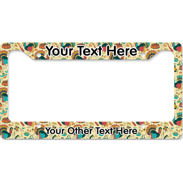 Custom Old Fashioned Thanksgiving License Plate Frame - Style B (Personalized)