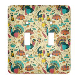 Old Fashioned Thanksgiving Light Switch Cover (2 Toggle Plate)