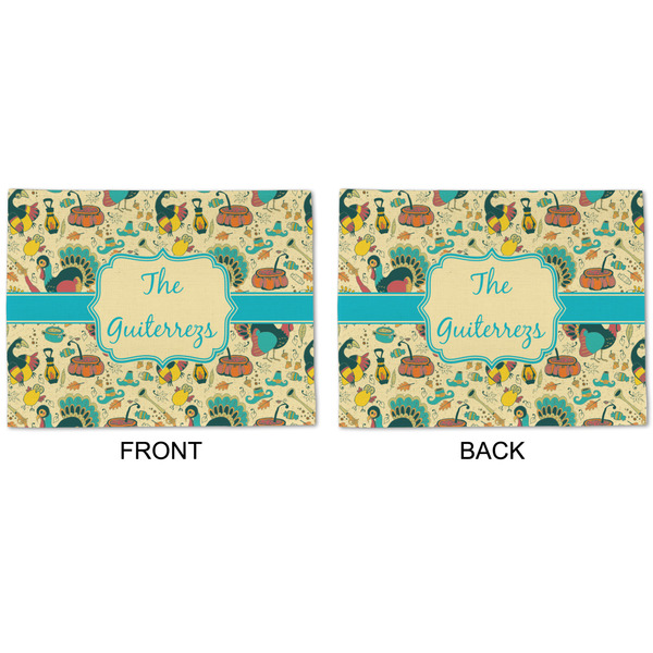 Old Fashioned Thanksgiving Linen Placemat - APPROVAL (double sided)